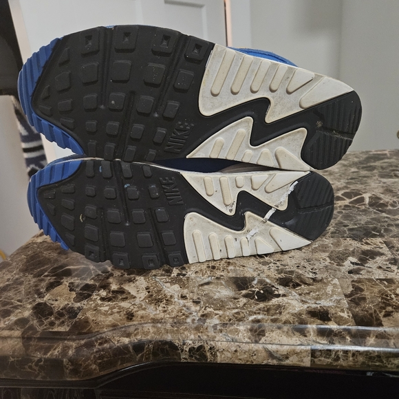 Nike Air Max 90 USED Men’s Multi Color Suede Shoes Sneaker Size 8.0 9.5 Women’s - Picture 3 of 5